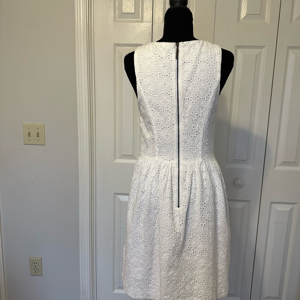 Kensie white Eyelet Midi Dress - Picture 2 of 7
